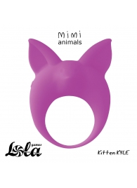 Фиолетовое эрекционное кольцо Kitten Kyle - Lola Games - в Костроме купить с доставкой