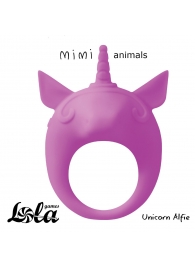 Фиолетовое эрекционное кольцо Unicorn Alfie - Lola Games - в Костроме купить с доставкой