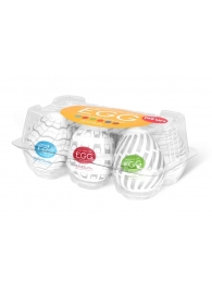 Набор из 6 мастурбаторов Tenga EGG Easy Beat с различным рельефом - Tenga - в Костроме купить с доставкой