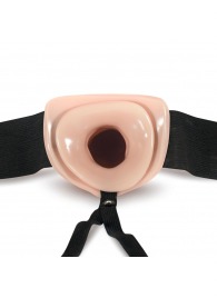 Телесный полый страпон Dr. Skin 6 Inch Hollow Strap On - 15,2 см. - Blush Novelties - купить с доставкой в Костроме