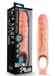 Телесный реалистичный фаллоудлинитель 9 Inch Silicone Cock Sheath Penis Extender - 22,86 см. - Blush Novelties - в Костроме купить с доставкой