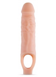 Телесный реалистичный фаллоудлинитель 9 Inch Silicone Cock Sheath Penis Extender - 22,86 см. - Blush Novelties - в Костроме купить с доставкой