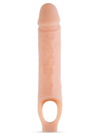 Телесный реалистичный фаллоудлинитель 10 Inch Silicone Cock Sheath Penis Extender - 25,4 см. - Blush Novelties - в Костроме купить с доставкой