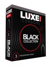 Черные презервативы LUXE Royal Black Collection - 3 шт. - Luxe - купить с доставкой в Костроме
