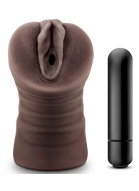 Коричневый мастурбатор-вагина Hot Chocolate Brianna - Blush Novelties - в Костроме купить с доставкой