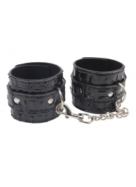 Черные наручники Surrender Wrist Restraints - Chisa - купить с доставкой в Костроме