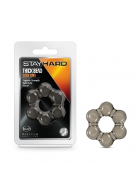 Дымчатое эрекционное кольцо Stay Hard Thick Bead Cock Ring - Blush Novelties - в Костроме купить с доставкой