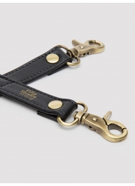 Черный фиксатор для манжет Bound to You Faux Leather Hogtie - Fifty Shades of Grey - купить с доставкой в Костроме