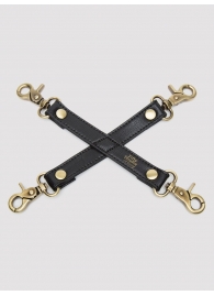 Черный фиксатор для манжет Bound to You Faux Leather Hogtie - Fifty Shades of Grey - купить с доставкой в Костроме