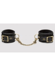 Черные наручники Bound to You Faux Leather Wrist Cuffs - Fifty Shades of Grey - купить с доставкой в Костроме