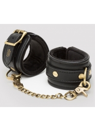 Черные наручники Bound to You Faux Leather Wrist Cuffs - Fifty Shades of Grey - купить с доставкой в Костроме