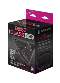Черный пояс для насадок BEST CLASS STRAP - LOVETOY (А-Полимер) - купить с доставкой в Костроме