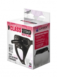Черный пояс для насадок CLASS STRAP Restyling - LOVETOY (А-Полимер) - купить с доставкой в Костроме