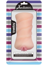 Телесный мастурбатор-вагина X-Basic Pocket Pussy без вибрации - Lovetoy - в Костроме купить с доставкой