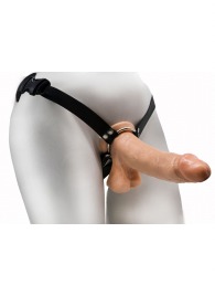 Реалистичный фаллос на регулируемых трусиках с кольцом - 17,5 см. - LOVETOY (А-Полимер) - купить с доставкой в Костроме