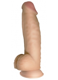 Телесный реалистичный фаллоимитатор на черных трусиках Real Big Strap-On - 34,5 см. - LOVETOY (А-Полимер) - купить с доставкой в Костроме