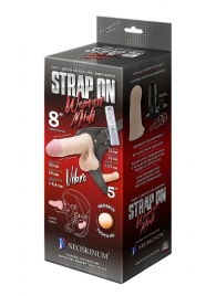 Вибрострапон Woman Midi с вагинальной пробкой - 22 см. - LOVETOY (А-Полимер) - купить с доставкой в Костроме