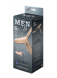 Телесный мужской парапротез MEN STYLE - 15 см. - LOVETOY (А-Полимер) - купить с доставкой в Костроме
