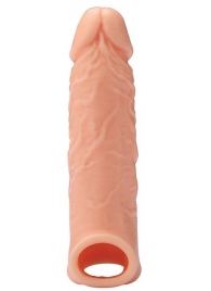 Телесная насадка EXTENDER WITH BALL STRAP 6.5 - 17 см. - Dream Toys - в Костроме купить с доставкой