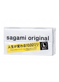 Презервативы Sagami Original 0.02 L-size увеличенного размера - 10 шт. - Sagami - купить с доставкой в Костроме