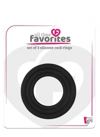 Набор из 3 эрекционных колец SILICONE COCKRINGS - Dream Toys - в Костроме купить с доставкой