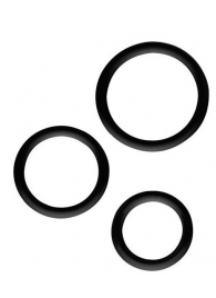 Набор из 3 эрекционных колец SILICONE COCKRINGS - Dream Toys - в Костроме купить с доставкой