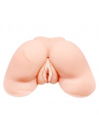 Телесная вибровагина Julie с 2 рабочими отверстиями - Baile - в Костроме купить с доставкой