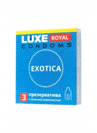 Текстурированные презервативы LUXE Royal Exotica - 3 шт. - Luxe - купить с доставкой в Костроме