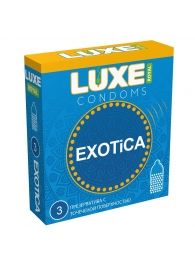 Текстурированные презервативы LUXE Royal Exotica - 3 шт. - Luxe - купить с доставкой в Костроме