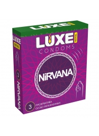 Презервативы с увеличенным количеством смазки LUXE Royal Nirvana - 3 шт. - Luxe - купить с доставкой в Костроме