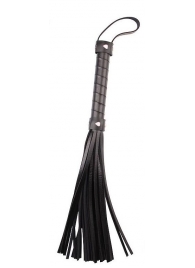 Черная многохвостая плеть Pleasure Whip - 46 см. - Chisa - купить с доставкой в Костроме