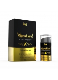 Жидкий интимный гель с эффектом вибрации Vibration! Vodka Energy - 15 мл. - INTT - купить с доставкой в Костроме