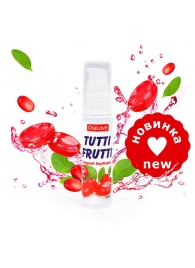 Гель-смазка Tutti-frutti со вкусом барбариса - 30 гр. - Биоритм - купить с доставкой в Костроме