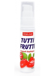 Гель-смазка Tutti-frutti со вкусом барбариса - 30 гр. - Биоритм - купить с доставкой в Костроме
