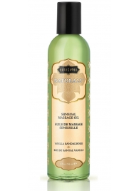 Массажное масло Naturals Vanilla Sandalwood с ароматом ванили и сандала - 236 мл. - Kama Sutra - купить с доставкой в Костроме