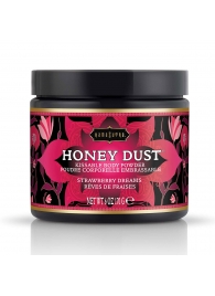 Пудра для тела Honey Dust Body Powder с ароматом клубники - 170 гр. - Kama Sutra - купить с доставкой в Костроме