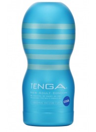 Мастурбатор с охлаждающей смазкой TENGA Original Vacuum Cup Cool - Tenga - в Костроме купить с доставкой