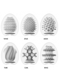 Набор из 6 мастурбаторов Tenga EGG IV с различным рельефом - Tenga - в Костроме купить с доставкой