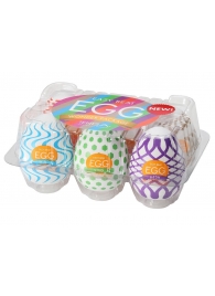 Набор из 6 мастурбаторов Tenga EGG IV с различным рельефом - Tenga - в Костроме купить с доставкой