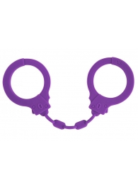 Фиолетовые силиконовые наручники Suppression - Lola Games - купить с доставкой в Костроме
