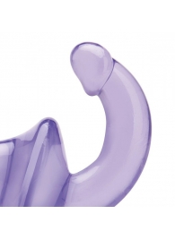 Фиолетовый безремневой страпон Strapless Strap-On - Lux Fetish - купить с доставкой в Костроме