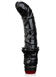 Черный вибромассажер простаты 6  Premium Prostate Massager - BlueLine - в Костроме купить с доставкой