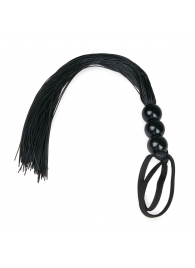 Черная силиконовая плеть Silicone Whip - 32 см. - Easy toys - купить с доставкой в Костроме