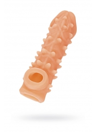 Телесная закрытая насадка с пупырышками Cock Sleeve Size M - 15,6 см. - KOKOS - в Костроме купить с доставкой