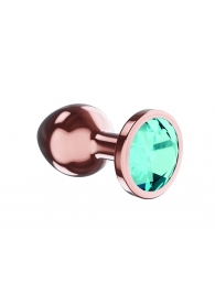 Пробка цвета розового золота с малиновым кристаллом Diamond Topaz Shine L - 8,3 см. - Lola Games - купить с доставкой в Костроме