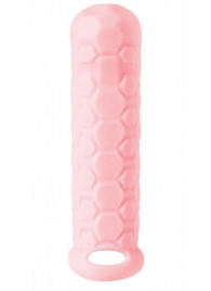 Розовый фаллоудлинитель Homme Long - 15,5 см. - Lola Games - в Костроме купить с доставкой