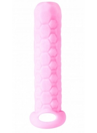 Розовый фаллоудлинитель Homme Long - 13,5 см. - Lola Games - в Костроме купить с доставкой
