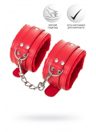 Красные оковы Anonymo из искусственной кожи - ToyFa - купить с доставкой в Костроме