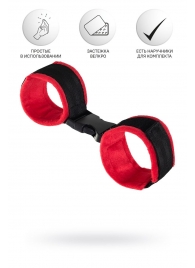 Красно-черные велюровые оковы Anonymo - ToyFa - купить с доставкой в Костроме