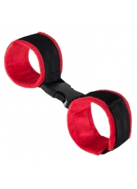 Красно-черные велюровые оковы Anonymo - ToyFa - купить с доставкой в Костроме